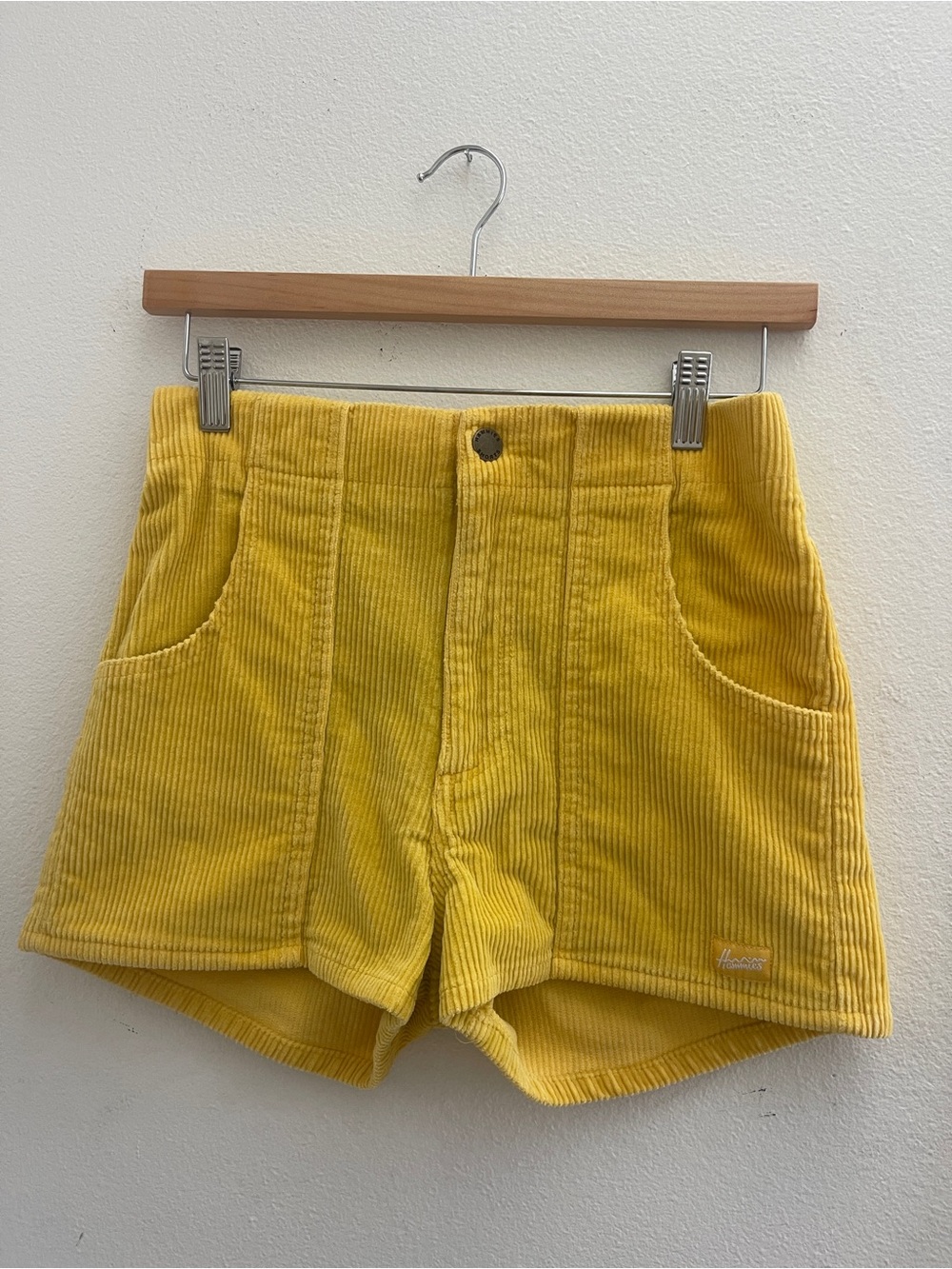 Hammies Vintage inspired Corduroy Shorts in Yellow